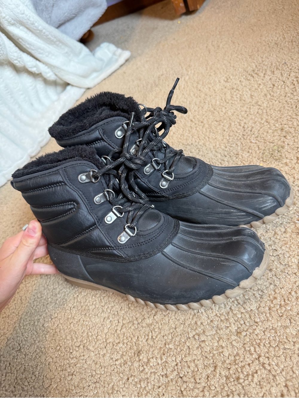 Black Winter Boots